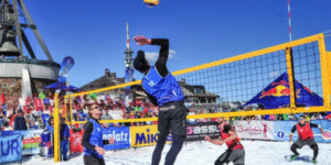 snow volleyball
