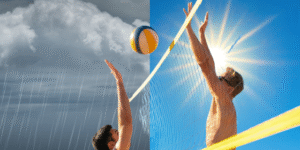 voley playa en verano