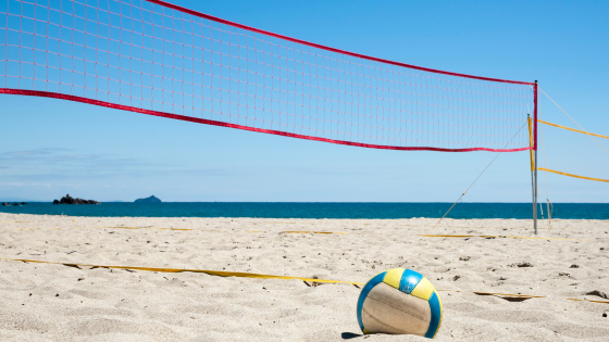 material para jugar a voley playa