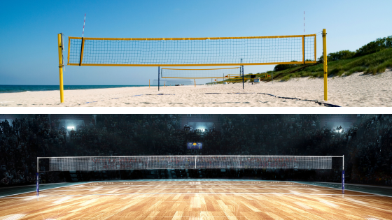 DIFERENCIAS ENTRE VOLEY PLAYA Y VOLEIBOL (2) DIFERENCIAS ENTRE VOLEY PLAYA Y VOLEIBOL