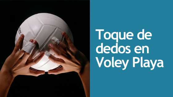 Toque de dedos en voley playa